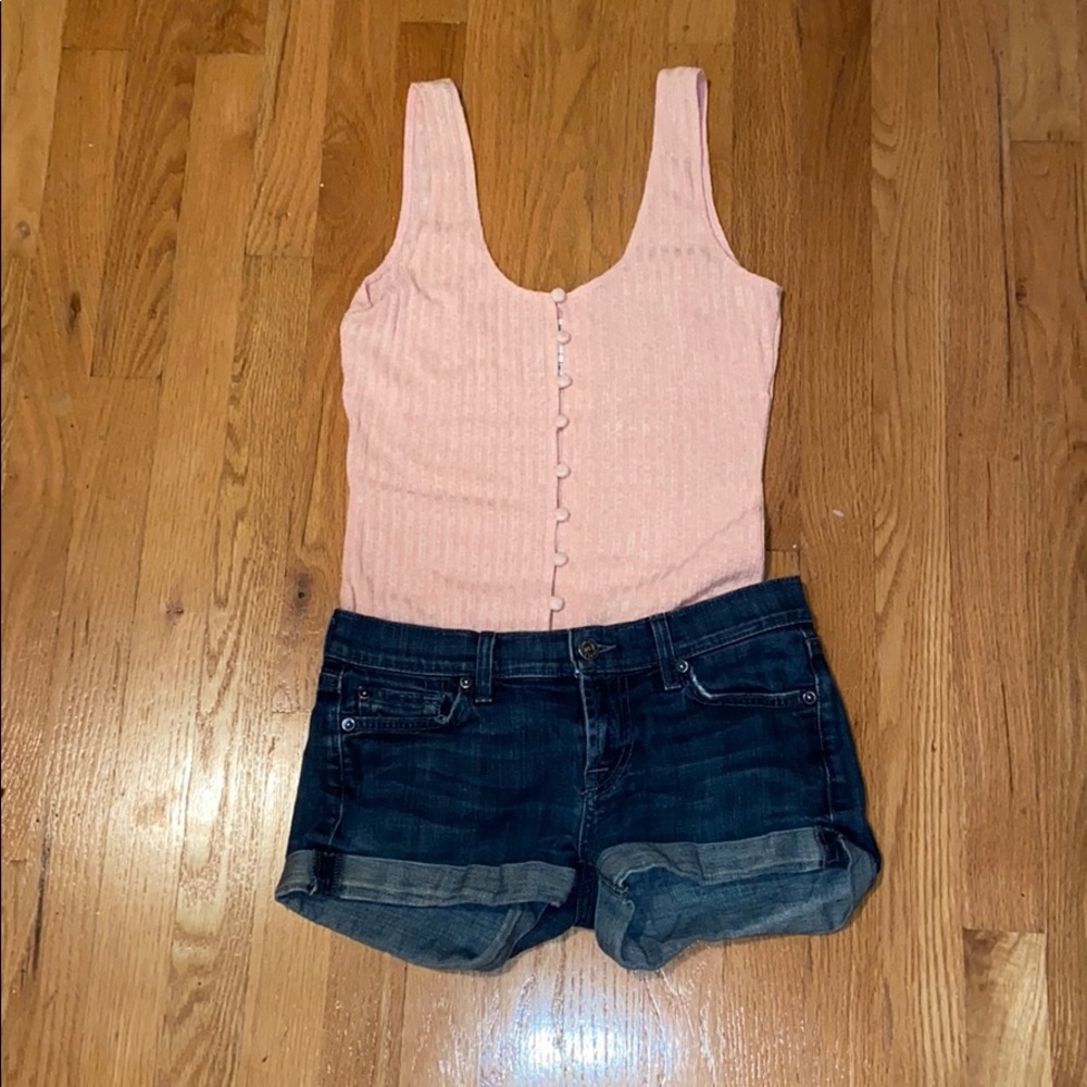 7 for all Mankind Jean Shorts Sz 25